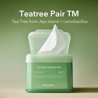 Foto 5 | Recarga Mediheal Teatree Trouble Pad, 100 Almohadillas, Tónico De Algodón - Venta Internacional.