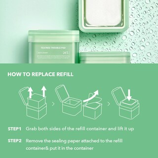 Foto 7 | Recarga Mediheal Teatree Trouble Pad, 100 Almohadillas, Tónico De Algodón - Venta Internacional.