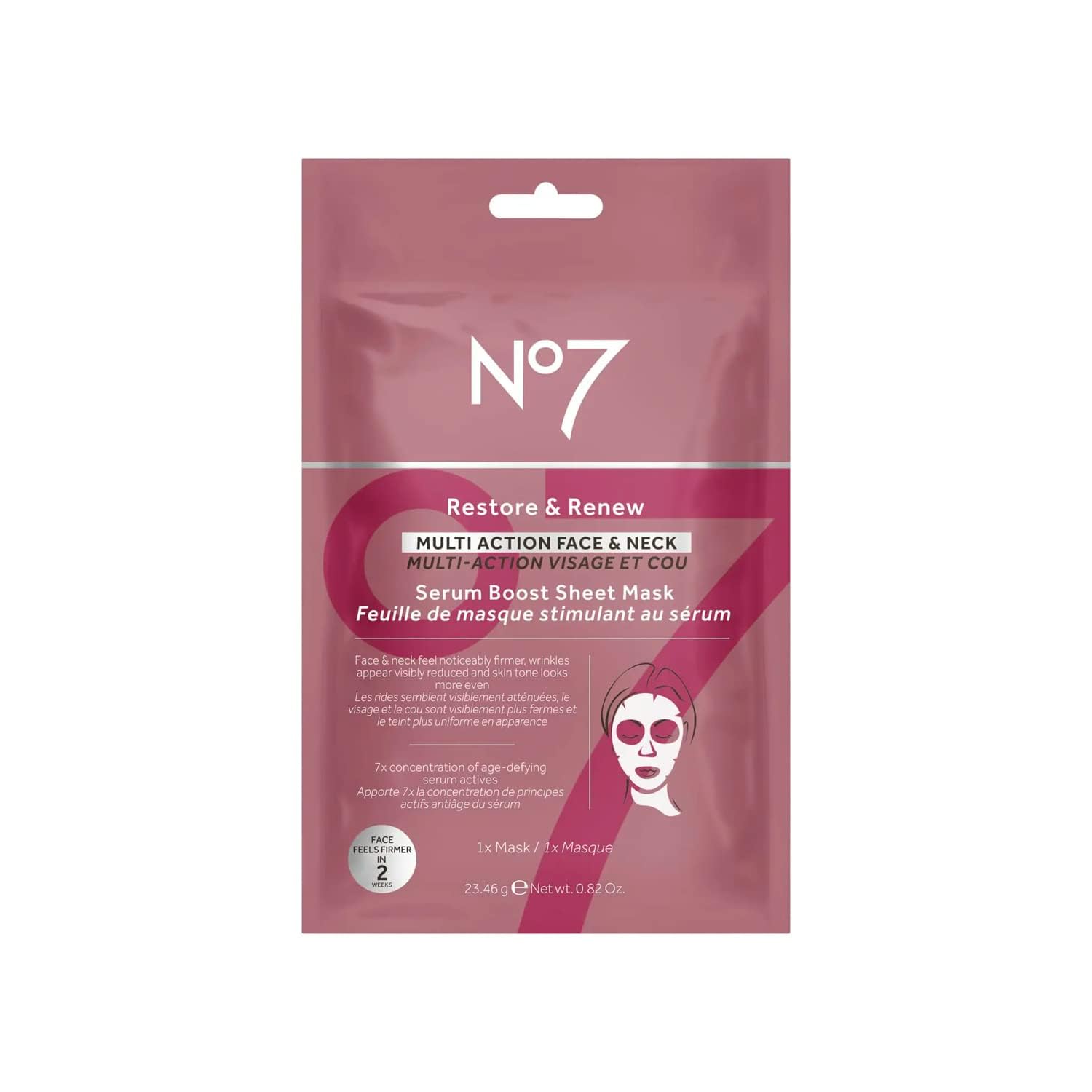Foto 1 | Sérum Sheet Masks No7 Restore & Renew Para Rostro Y Cuello Boost - Venta Internacional.