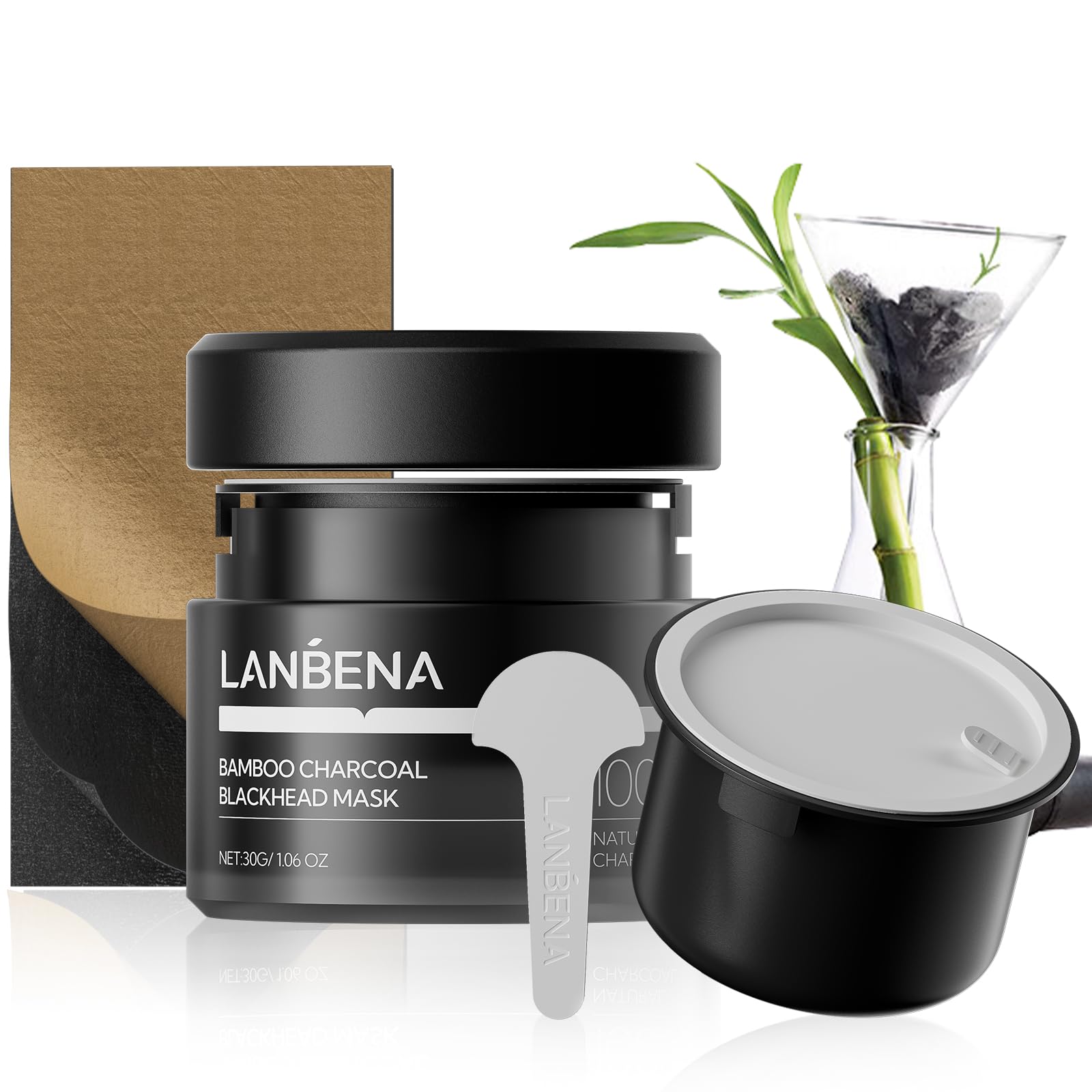 Foto 1 | Mascarilla Eliminadora De Puntos Negros Lanbena 3.0, Diseño De Carbón De Bambú, Nariz - Venta Internacional.