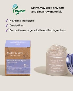 Foto 6 | Mascarilla Para Dormir Mary&may Vegan Caléndula Peptide Ageless - Venta Internacional.