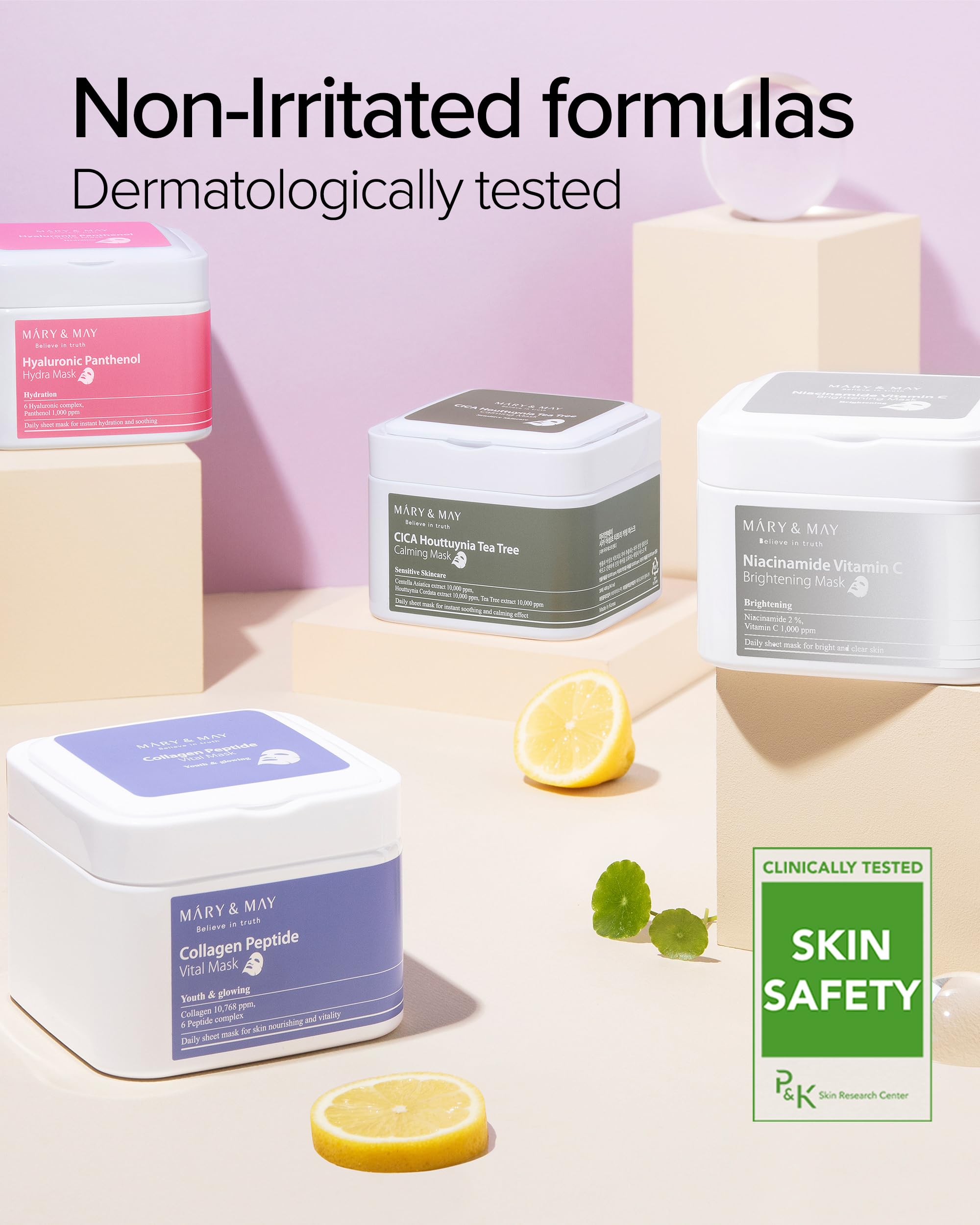 Foto 7 | Mascarilla Mary&may Collagen Peptide Vital 30 Hojas - Venta Internacional.