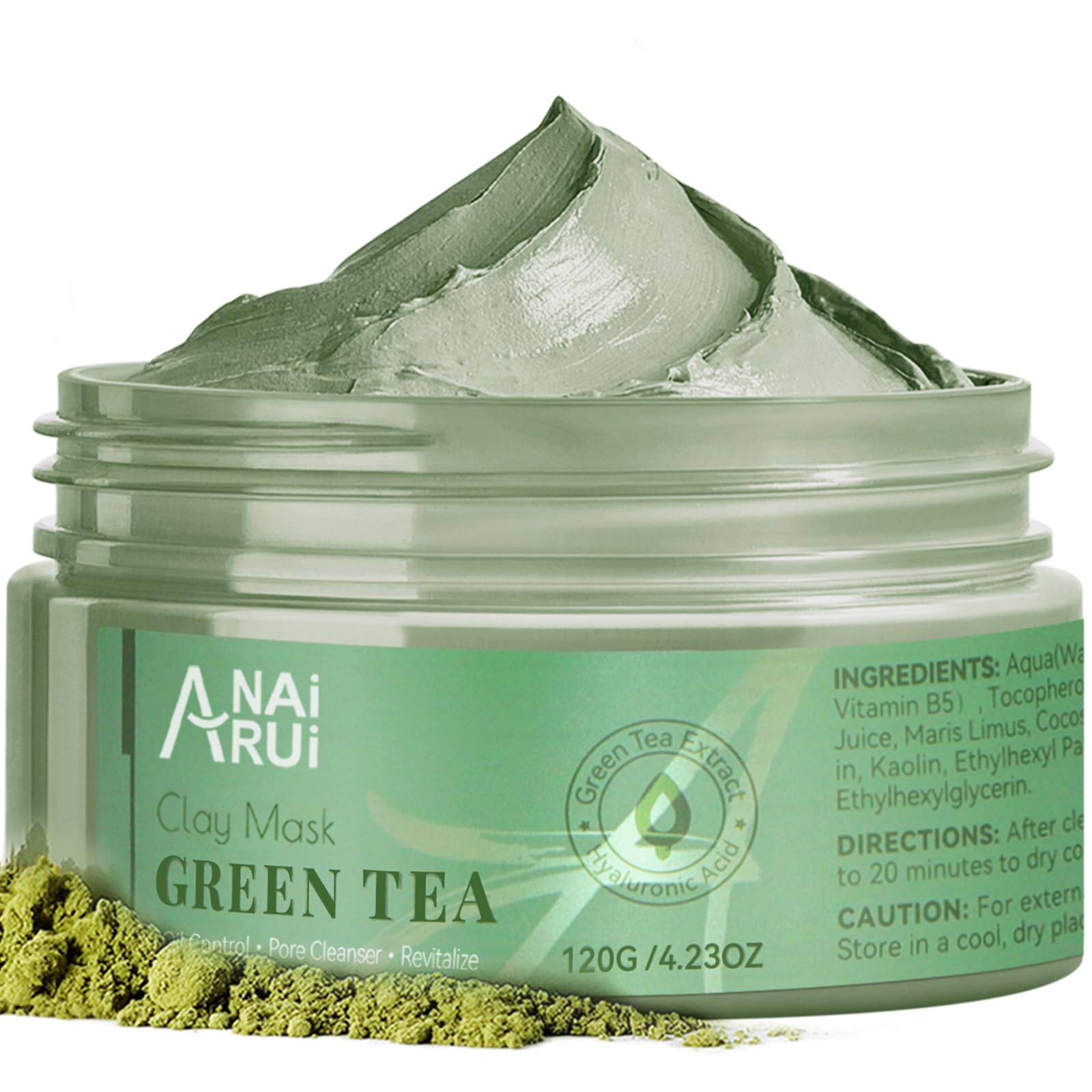 Foto 2 pulgar | Máscara De Arcilla Anai Rui Con Té Verde, Limpieza Profunda Sin Poros Con Aloe, 100 Ml - Venta Internacional.