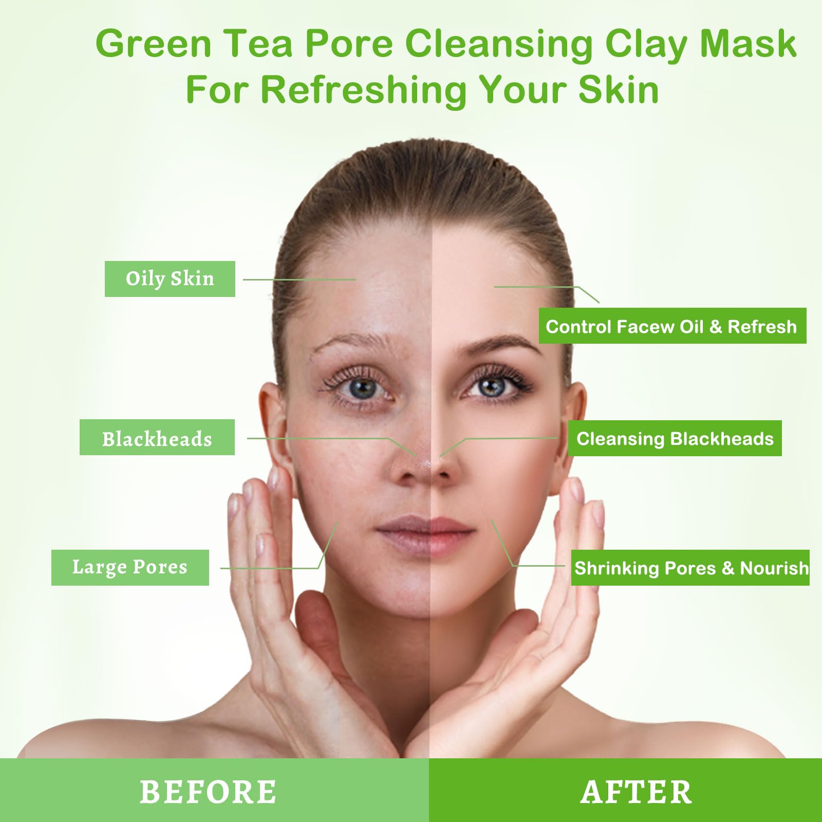 Foto 7 pulgar | Máscara De Arcilla Anai Rui Con Té Verde, Limpieza Profunda Sin Poros Con Aloe, 100 Ml - Venta Internacional.