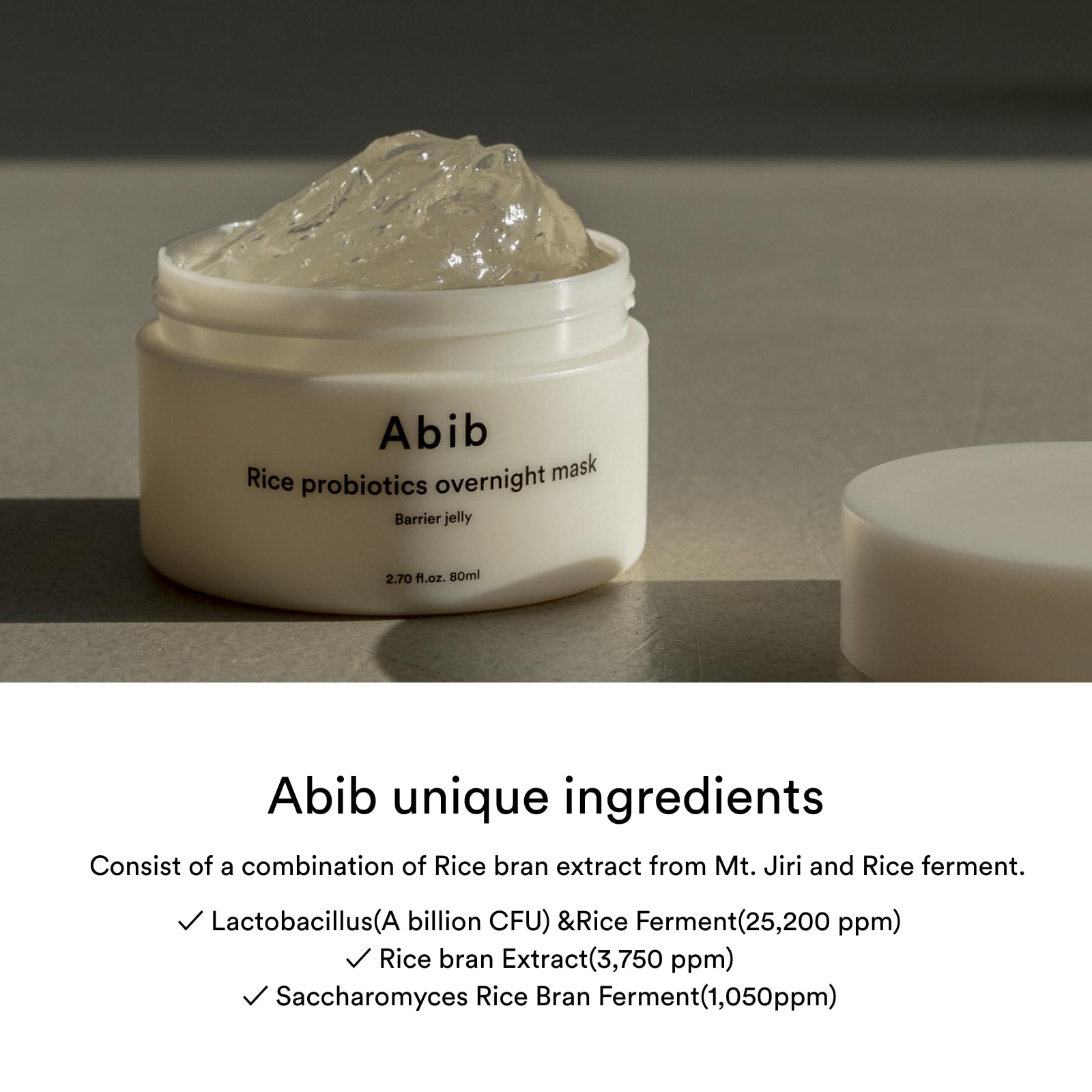 Foto 6 pulgar | Mascarilla Nocturna Abib Rice Probiotics Barrier Jelly 80 Ml - Venta Internacional.