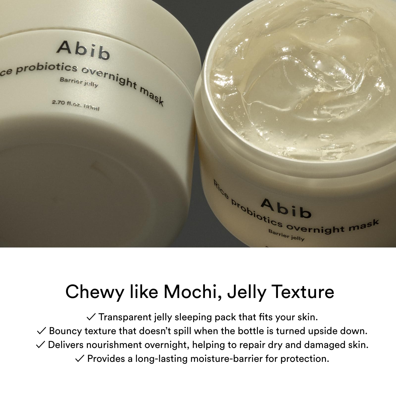 Foto 7 pulgar | Mascarilla Nocturna Abib Rice Probiotics Barrier Jelly 80 Ml - Venta Internacional.