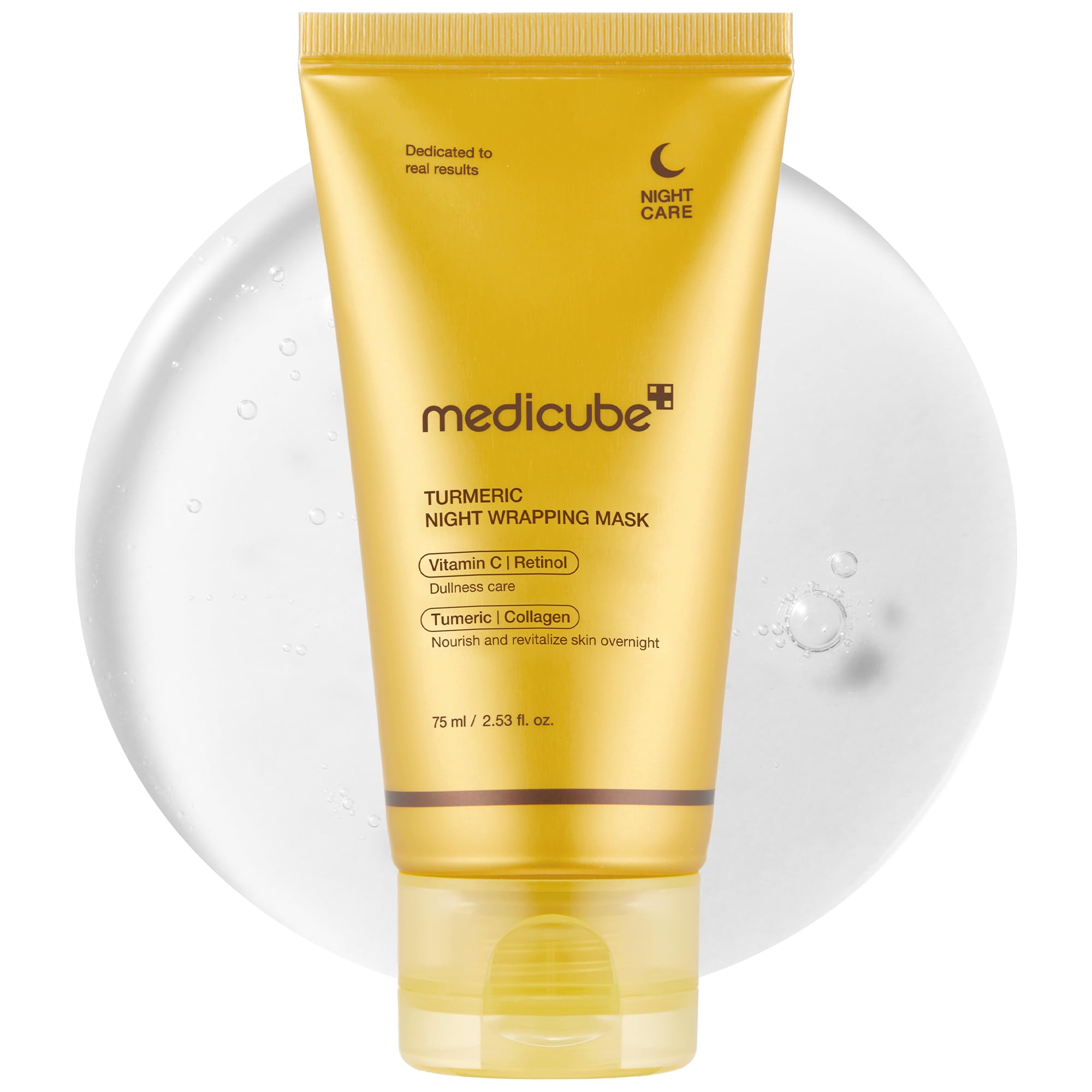 Foto 2 pulgar | Mascarilla Exfoliante Para Envolver Toda La Noche, Medicube, Cúrcuma, 75 Ml - Venta Internacional.