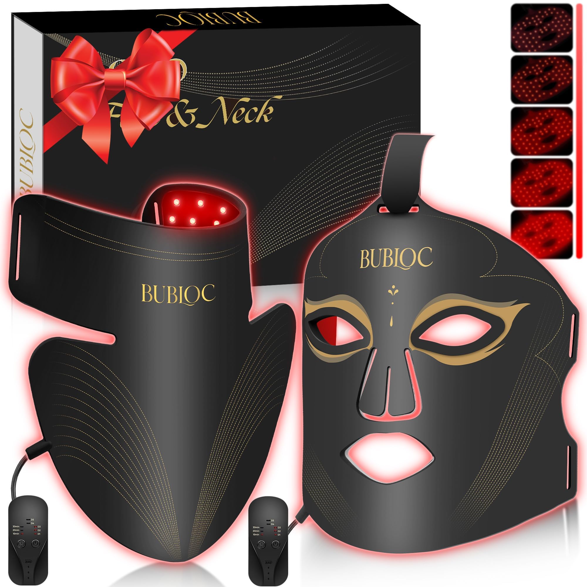 Foto 2 pulgar | Set De Mascarillas De Terapia Con Luz Roja Onisdin Con Brillo De Cinco Niveles - Venta Internacional.