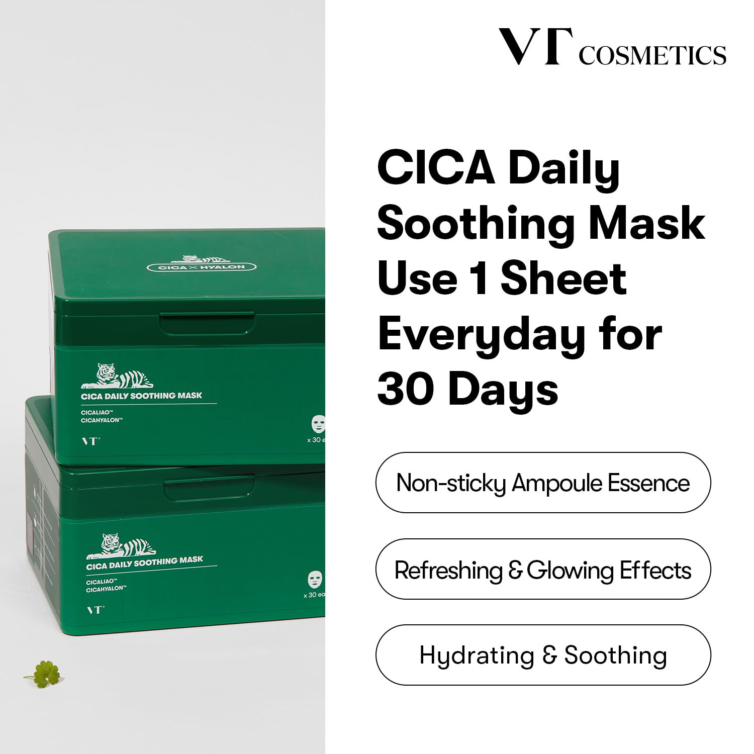 Foto 3 pulgar | Mascarilla Facial Vt Cosmetics Daily Soothing 30ea Cica - Venta Internacional.