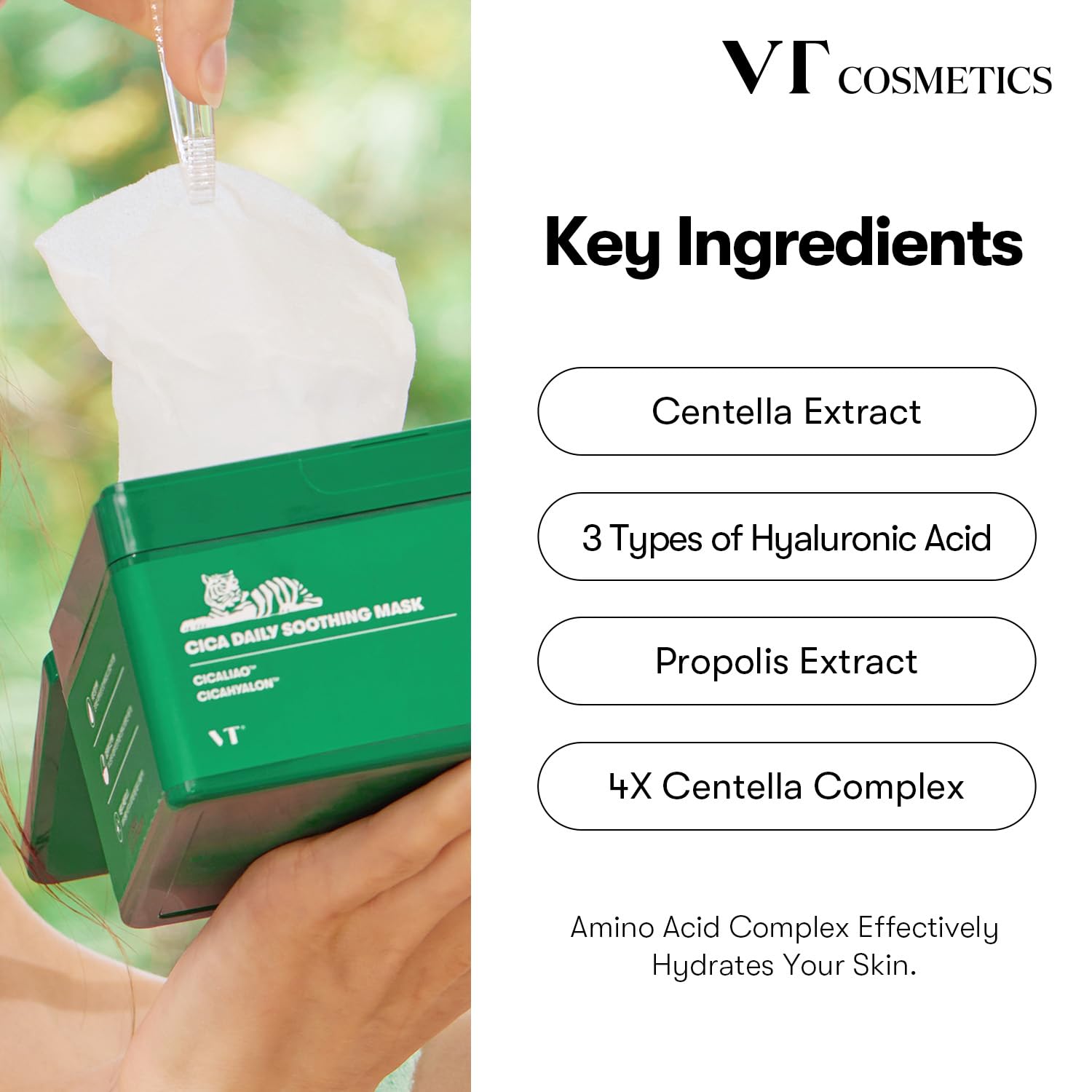 Foto 5 pulgar | Mascarilla Facial Vt Cosmetics Daily Soothing 30ea Cica - Venta Internacional.