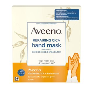 Foto 1 | Máscara De Manos Aveeno Repair Cica Con Avena Prebiótica Y Karité, 6 Veces - Venta Internacional.