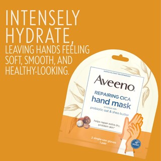 Foto 3 | Máscara De Manos Aveeno Repair Cica Con Avena Prebiótica Y Karité, 6 Veces - Venta Internacional.