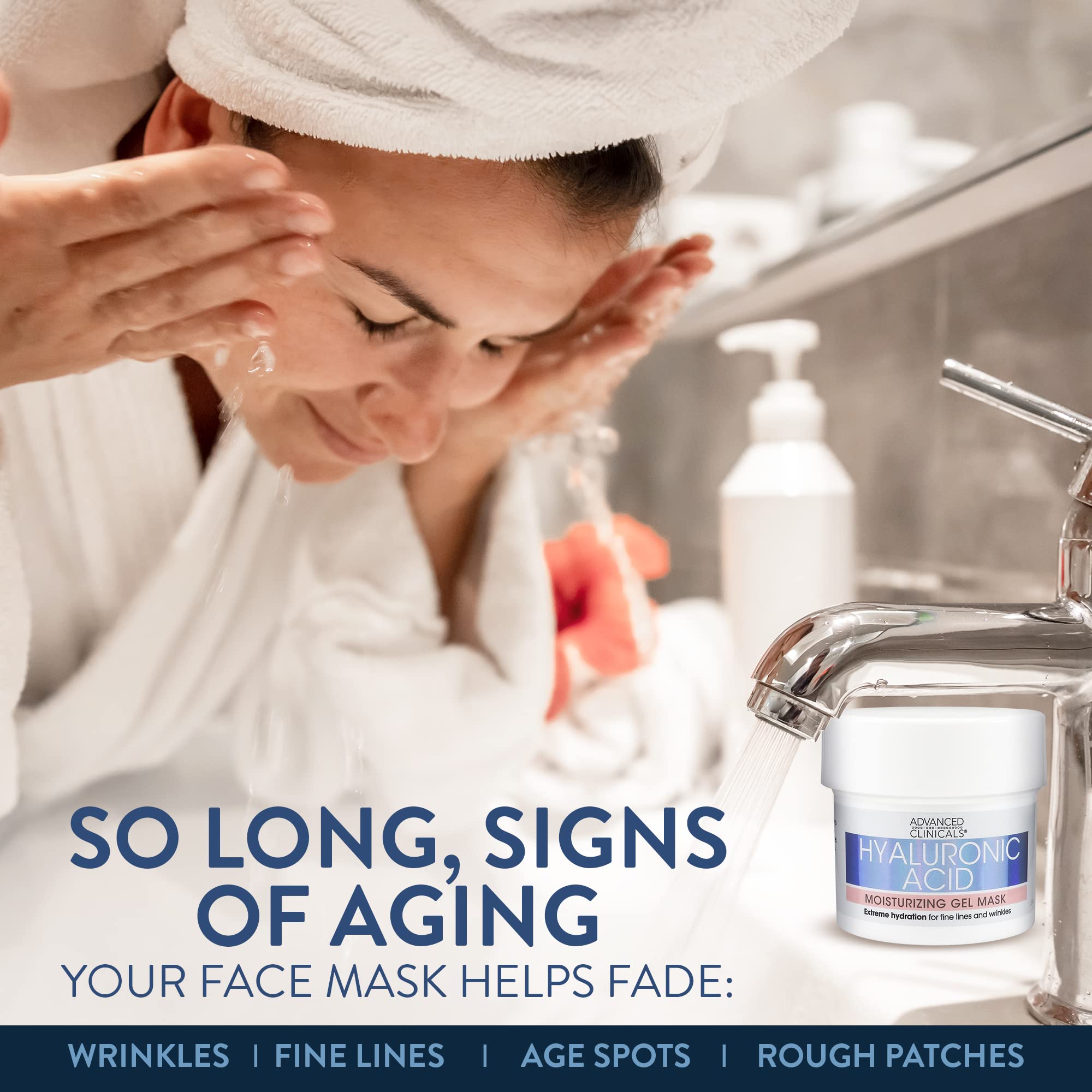 Foto 5 pulgar | Mascarilla Facial En Gel De Ácido Hialurónico De Advanced Clinicals, 150 Ml - Venta Internacional.