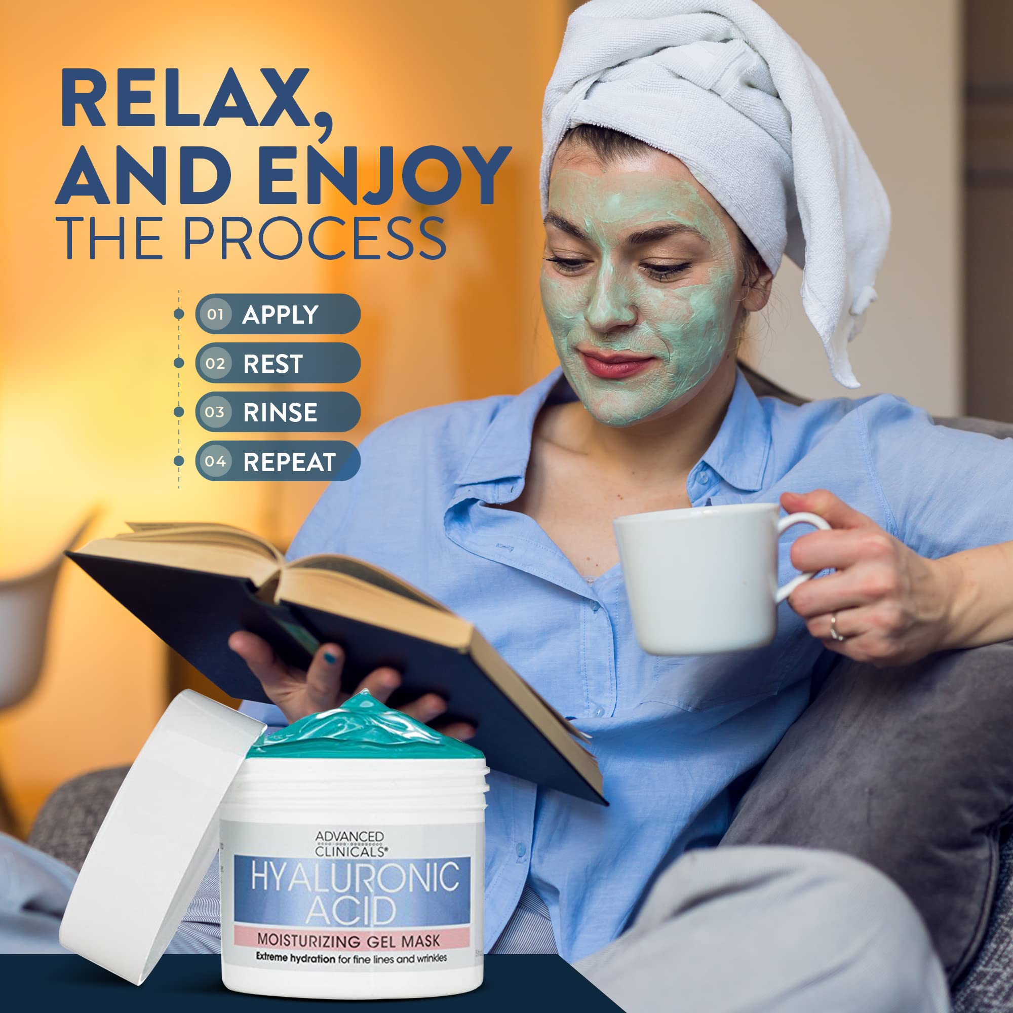 Foto 8 pulgar | Mascarilla Facial En Gel De Ácido Hialurónico De Advanced Clinicals, 150 Ml - Venta Internacional.