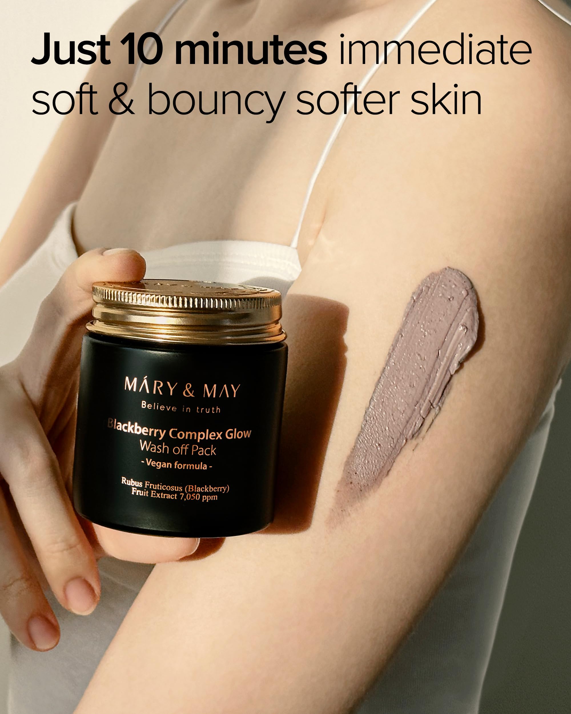 Foto 6 pulgar | Mascarilla Wash Off Mary&may Vegan Blackberry Complex 125 Ml - Venta Internacional.