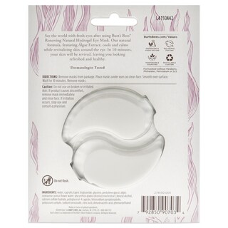 Foto 2 | Mascarilla De Ojos De Hidrogel Burt's Bees Renewing Natural Con Algae Extra - Venta Internacional.