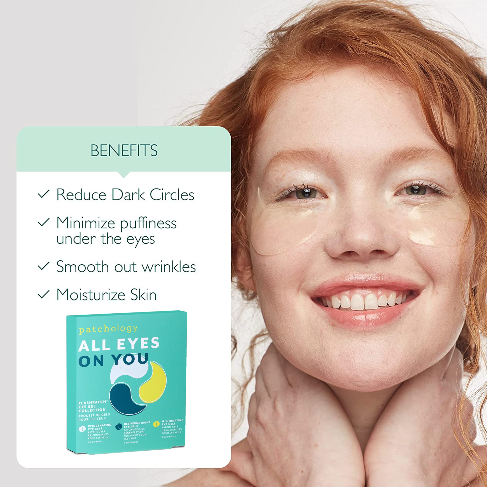 Foto 3 pulgar | Mascarilla Para Debajo De Los Ojos Patchology All Eyes On You Retinol Colágeno - Venta Internacional.