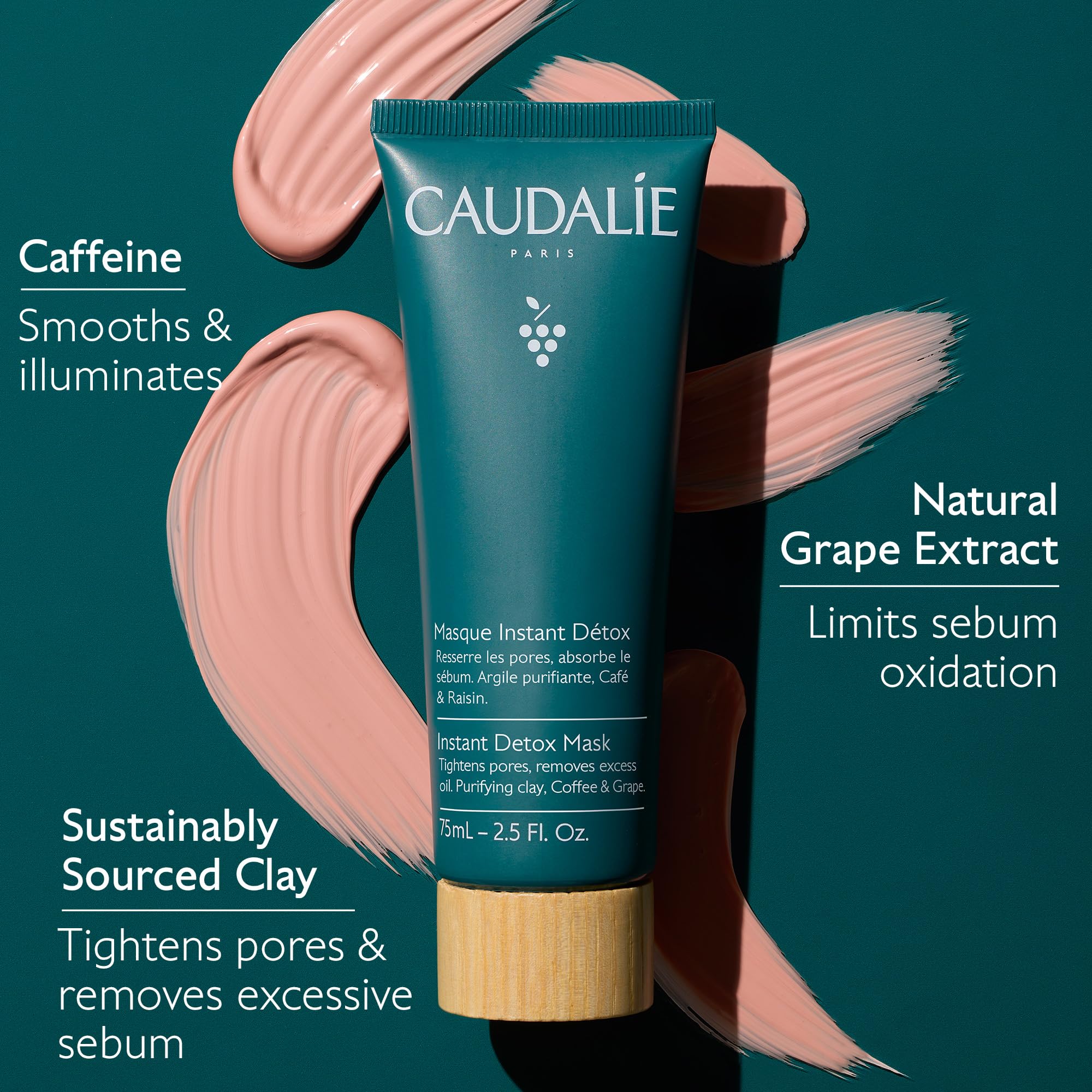 Foto 4 pulgar | Mascarilla Facial Caudalie Instant Detox Minimizador De Poros 75 Ml - Venta Internacional.
