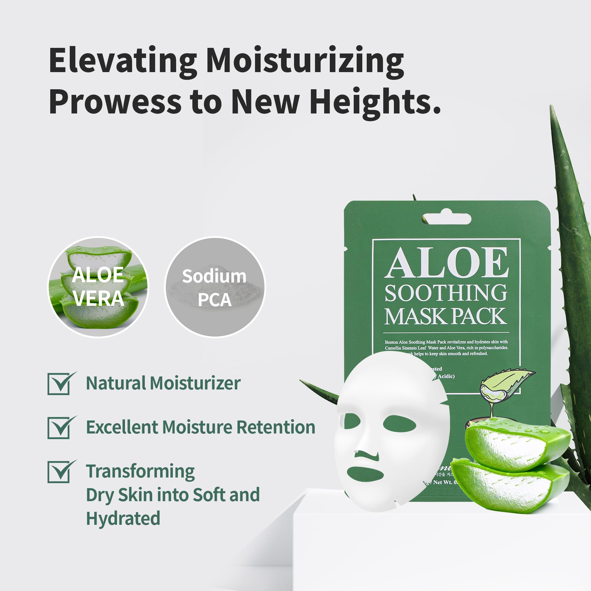 Foto 4 pulgar | Mascarilla Facial Benton Aloe Calmante, Paquete De 10 Unidades, 230 Ml - Venta Internacional.