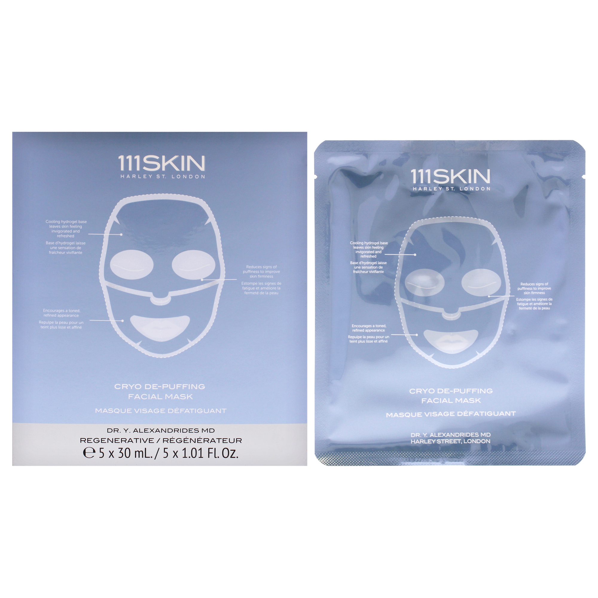 Foto 5 pulgar | Mascarilla Facial 111skin Cryo De-puffing Energy Unisex, 5 Piezas - Venta Internacional.