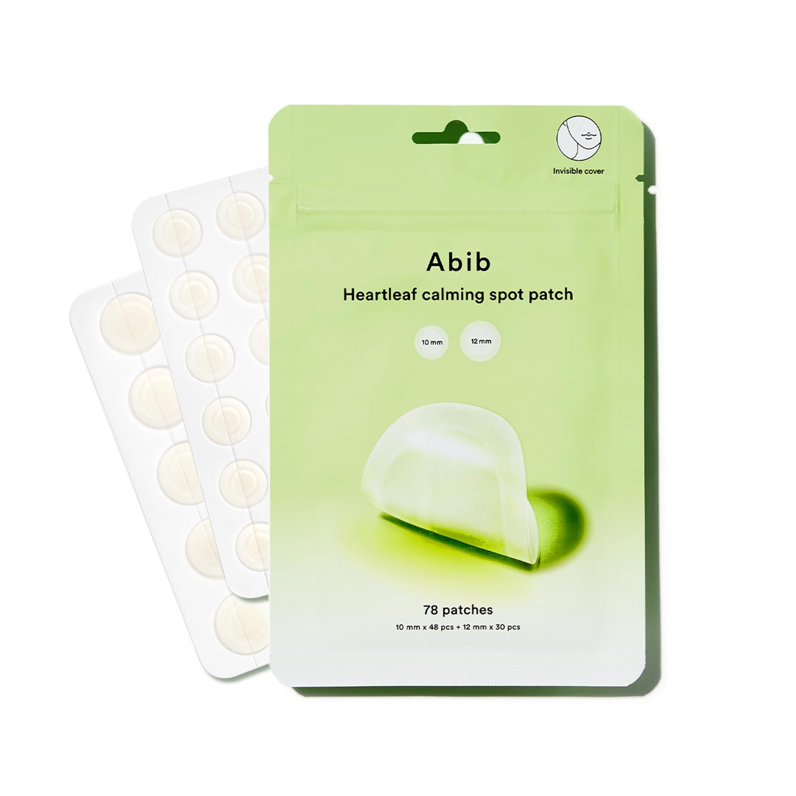 Spot Patch Abib Heartleaf Calming 78 Parches, 2 Tamaños - Venta Internacional.