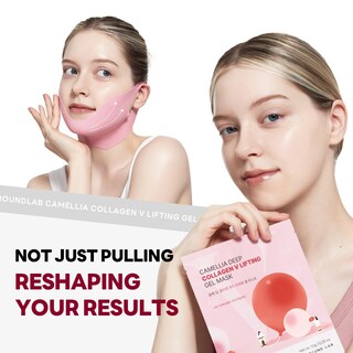Foto 2 | Mascarilla De Gel Lifting V-line Round Lab Camellia Deep Collagen - Venta Internacional.