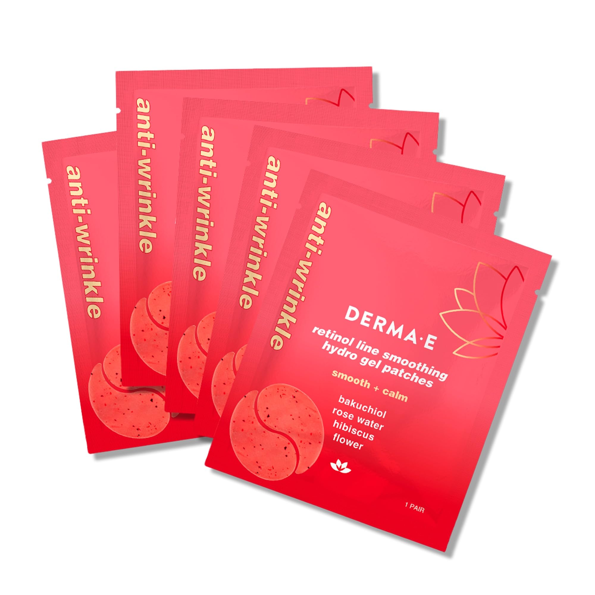 Parches Para Debajo De Los Ojos Derma E Retinol Y Bakuchiol, 5 Pares - Venta Internacional.