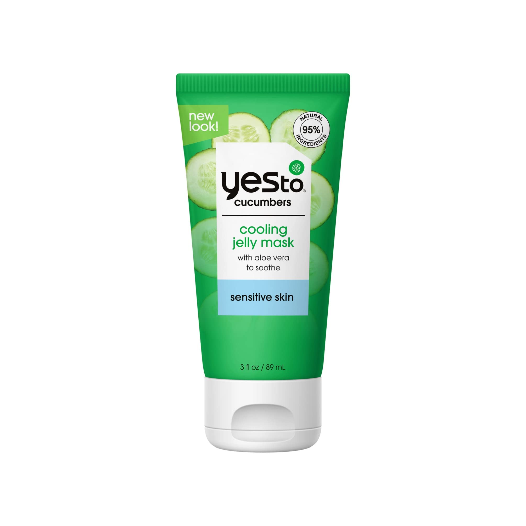 Mascarilla De Gelatina Yes To Cucumber, Refrescante E Hidratante, 90 Ml, Vegana - Venta Internacional.