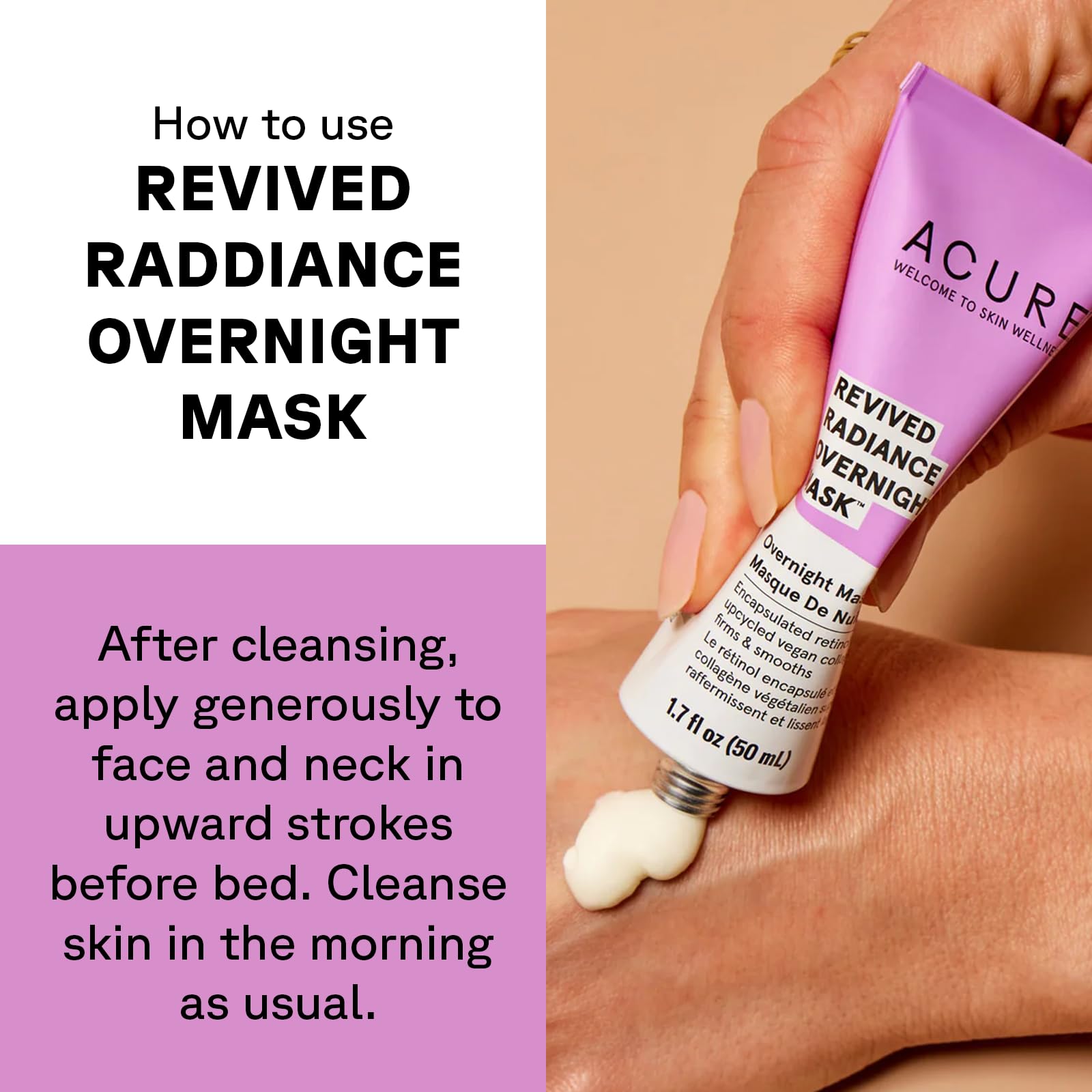 Foto 7 pulgar | Mascarilla Nocturna Acure Revived Radiance 50 Ml Para Líneas Finas - Venta Internacional.