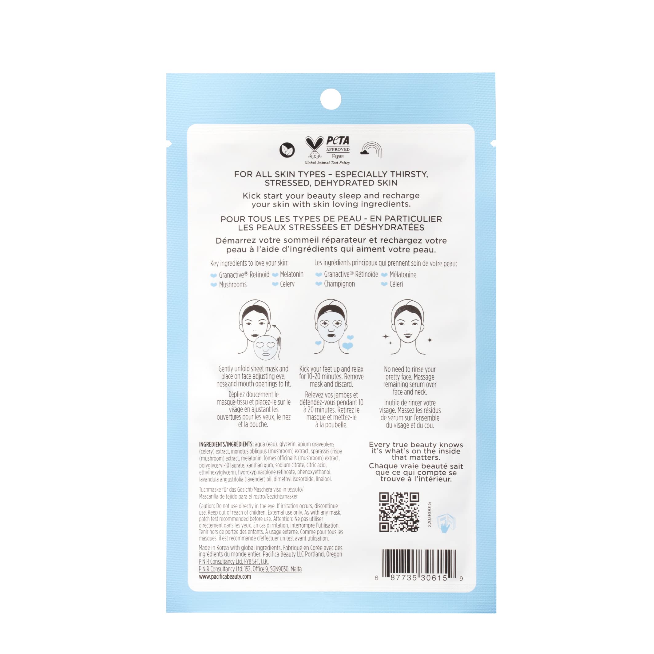Foto 5 pulgar | Mascarilla Facial Pacifica Beauty Wake Up Beautiful Granactive Retinoid - Venta Internacional.