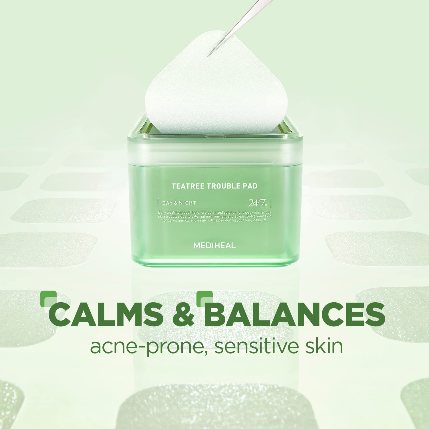 Foto 3 pulgar | Almohadillas Tónicas Faciales Mediheal Teatree Trouble Con Árbol De Té  100 Almohadillas - Venta Internacional.