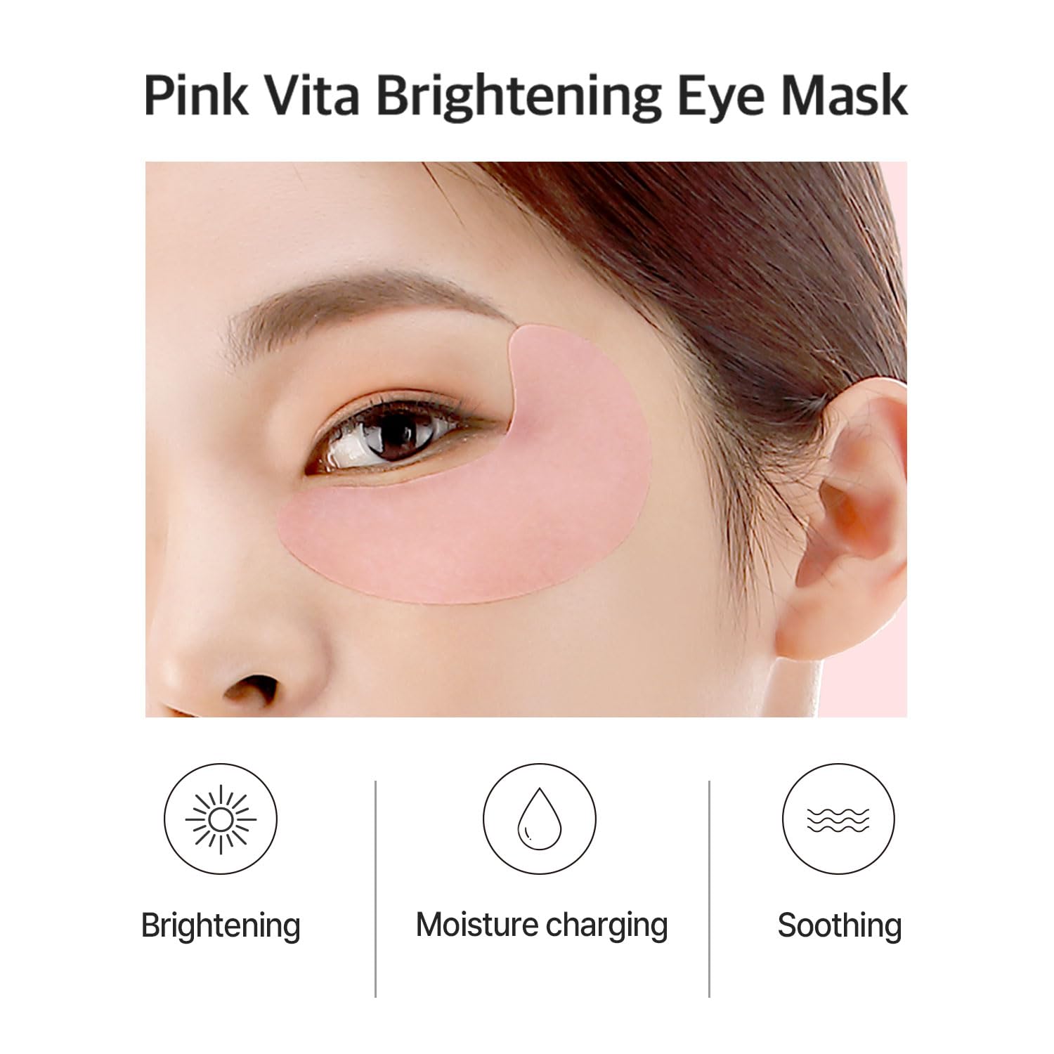 Foto 3 | Máscara De Ojos Petitfee Pink Vita Brightening 60 Piezas - Venta Internacional.