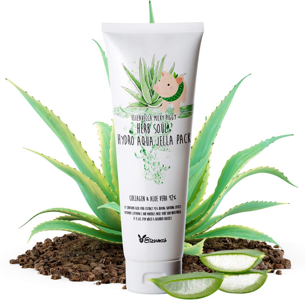 Foto 2 pulgar | Mascarilla Facial Elizavecca Milky Piggy Herb Soul Hydro Aqua Jella 250 Ml - Venta Internacional.