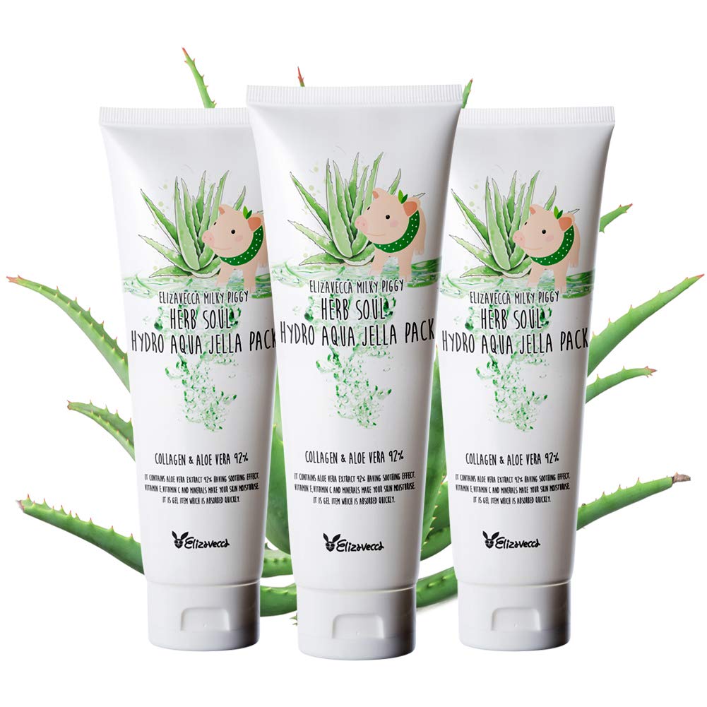 Foto 3 pulgar | Mascarilla Facial Elizavecca Milky Piggy Herb Soul Hydro Aqua Jella 250 Ml - Venta Internacional.