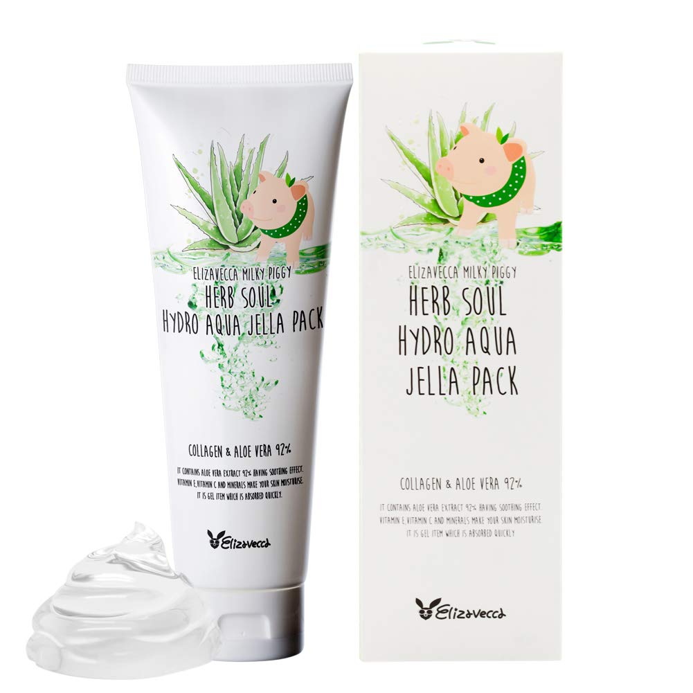 Foto 4 pulgar | Mascarilla Facial Elizavecca Milky Piggy Herb Soul Hydro Aqua Jella 250 Ml - Venta Internacional.