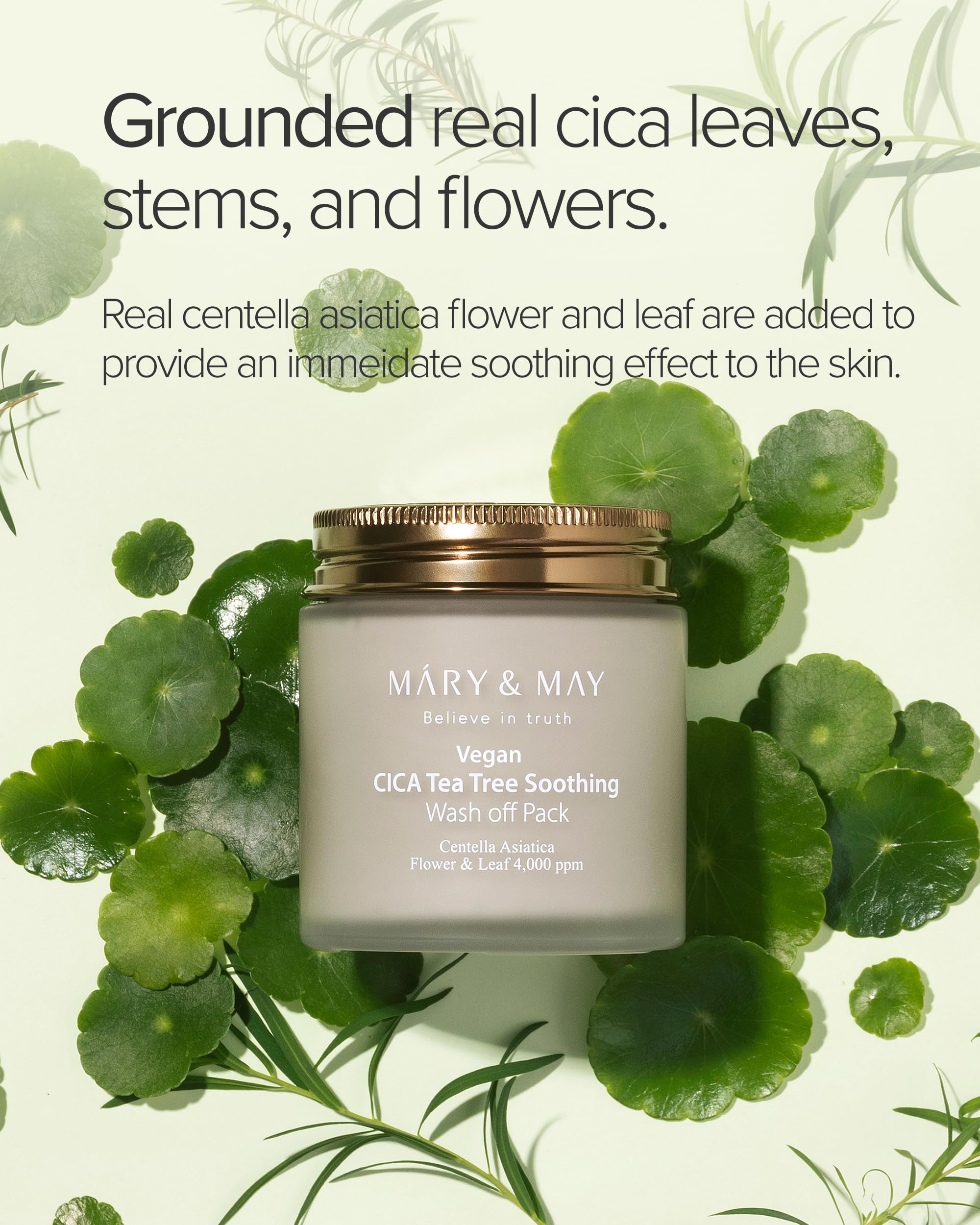 Foto 3 | Máscara De Arcilla Mary&may Vegan Cica Tea Tree Calmante 125 G - Venta Internacional.