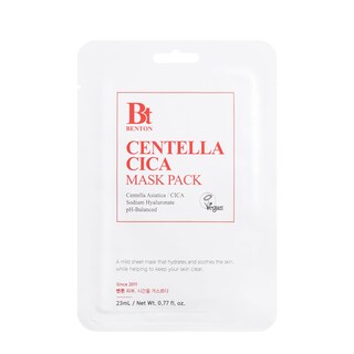 Foto 1 | Mascarilla Facial Benton Centella Mask Pack Coreana Con Sérum De Centella Y Ácido Hialurónico 10 Hojas - Venta