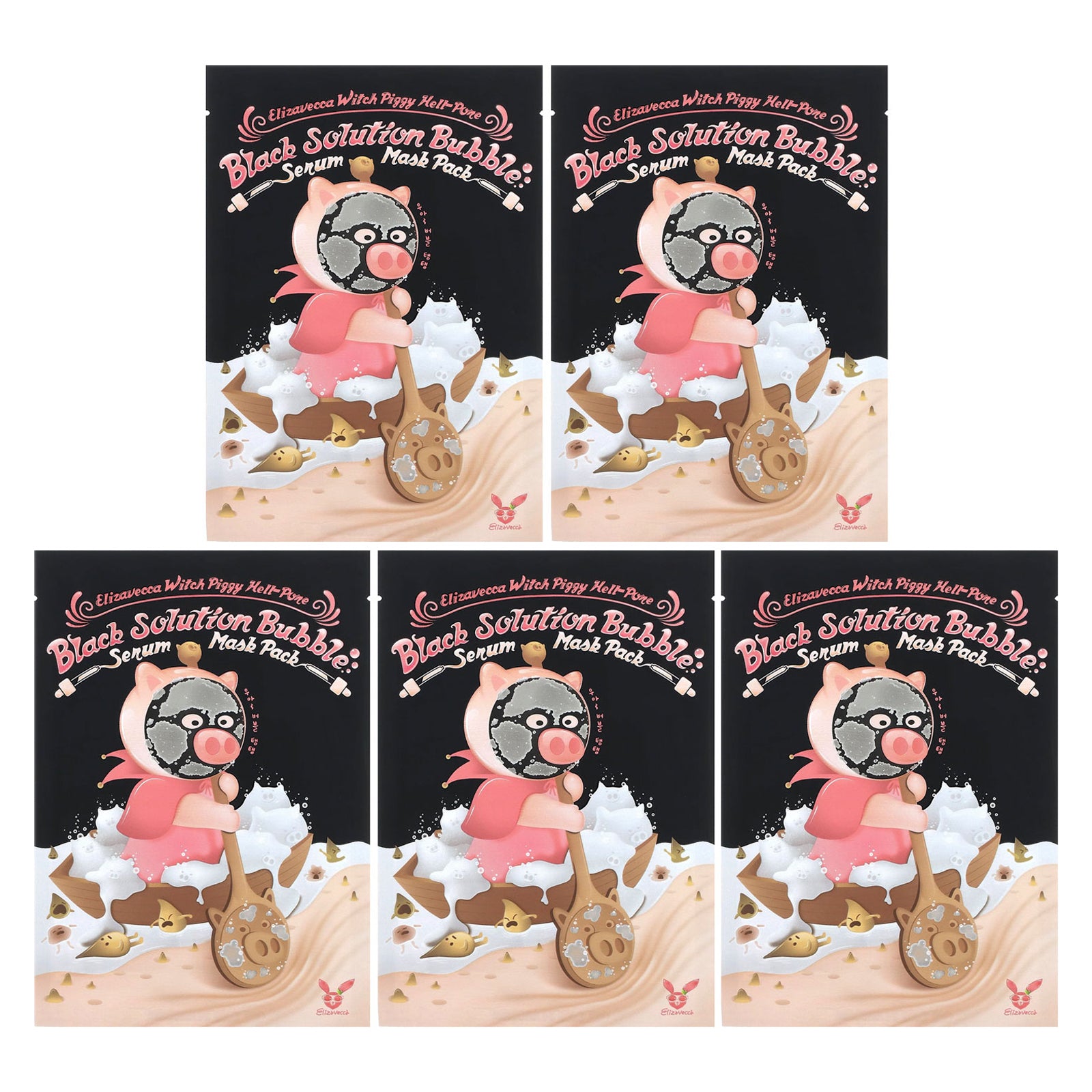 Foto 1 | Paquete De Mascarillas De Belleza Elizavecca Witch Piggy Hell-pore  5 Hojas - Venta Internacional.