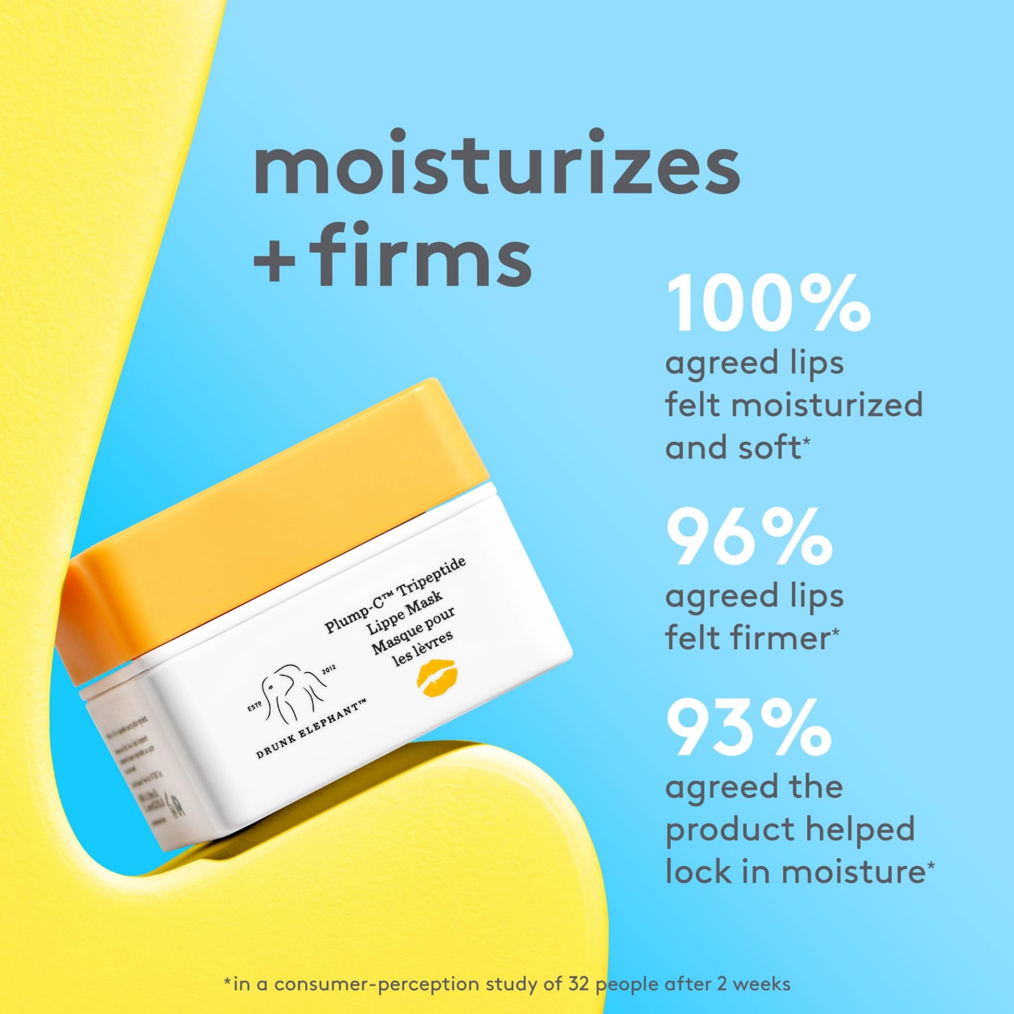 Foto 4 pulgar | Máscara De Labios Drunk Elephant Plump-c Tripeptide 20 Ml - Venta Internacional.