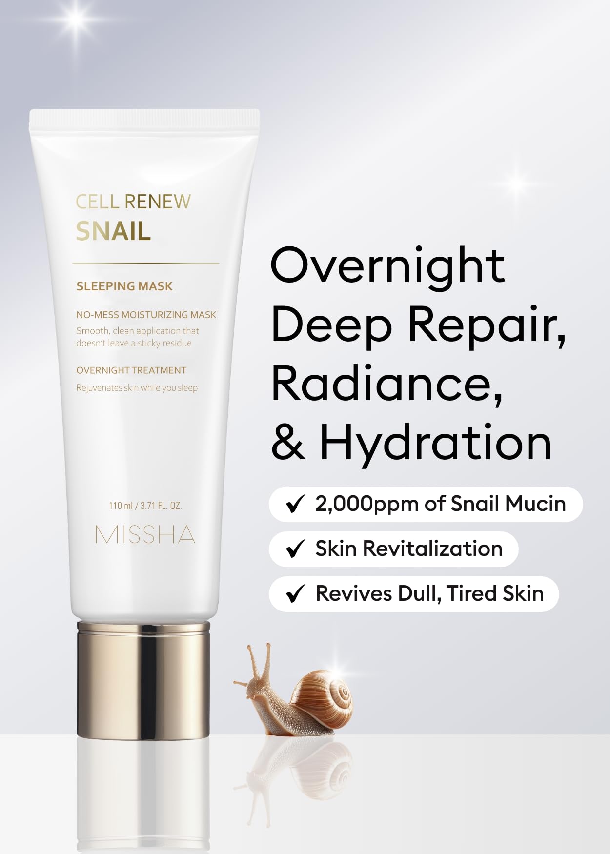 Foto 3 | Mascarilla Missha Cell Renew Snail 110 ml - Venta Internacional