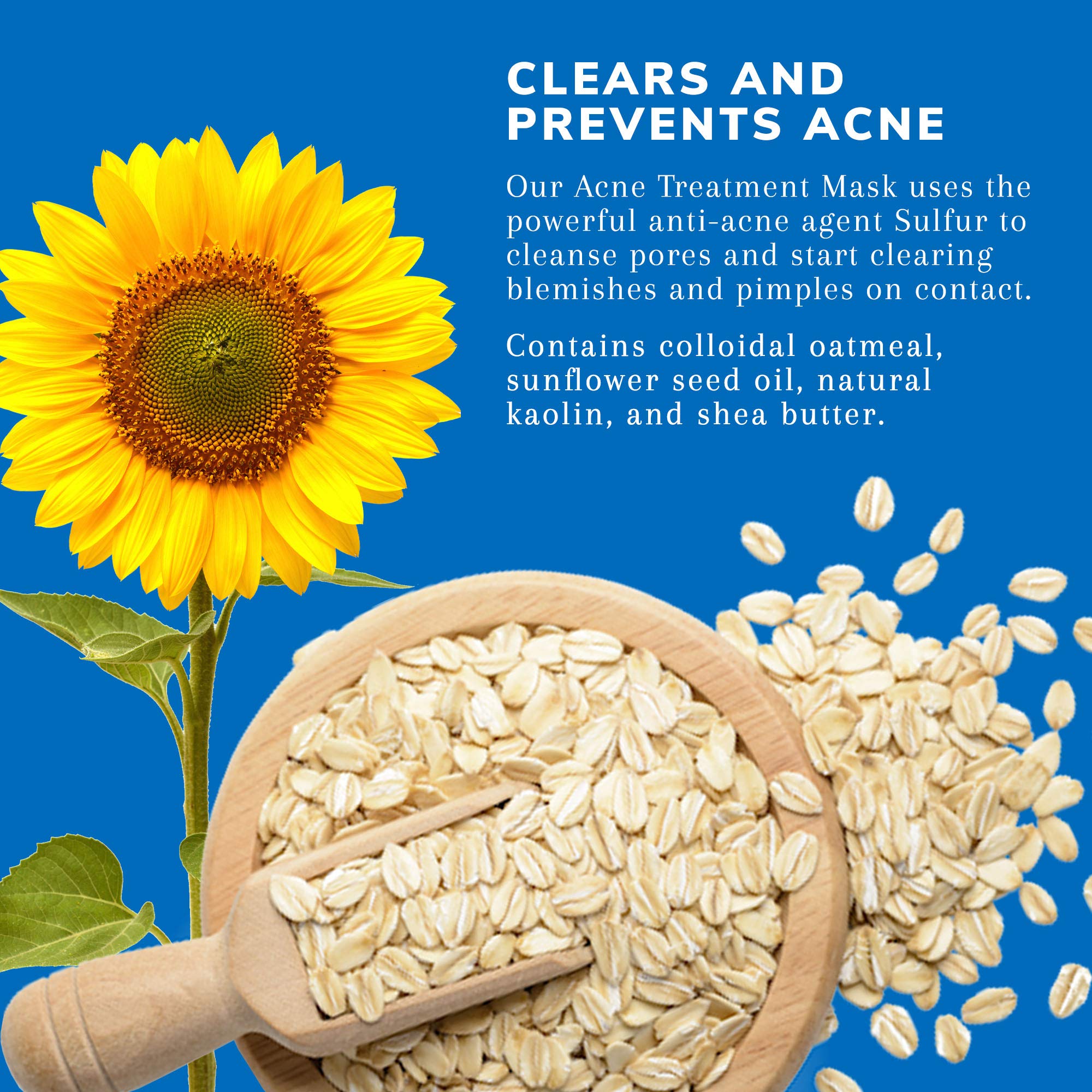 Foto 2 | Mascarilla De Tratamiento Para El Acné Earth's Care Con 5% De Azufre Para Acné Quístico  75 Ml - Venta Internacional.