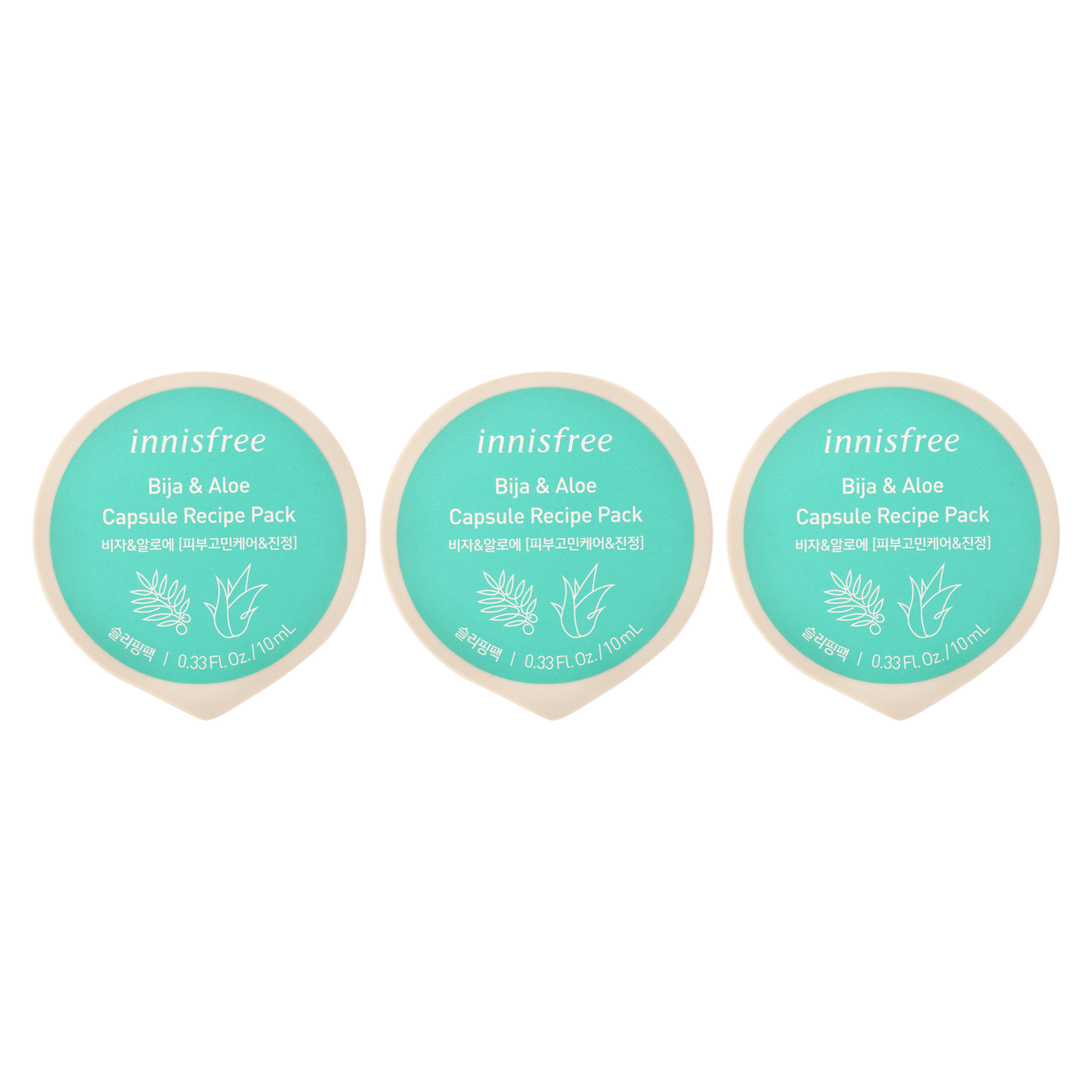 Foto 2 pulgar | Paquete De Recetas De Mascarillas En Cápsulas Bija Y Aloe Innisfree - Venta Internacional.