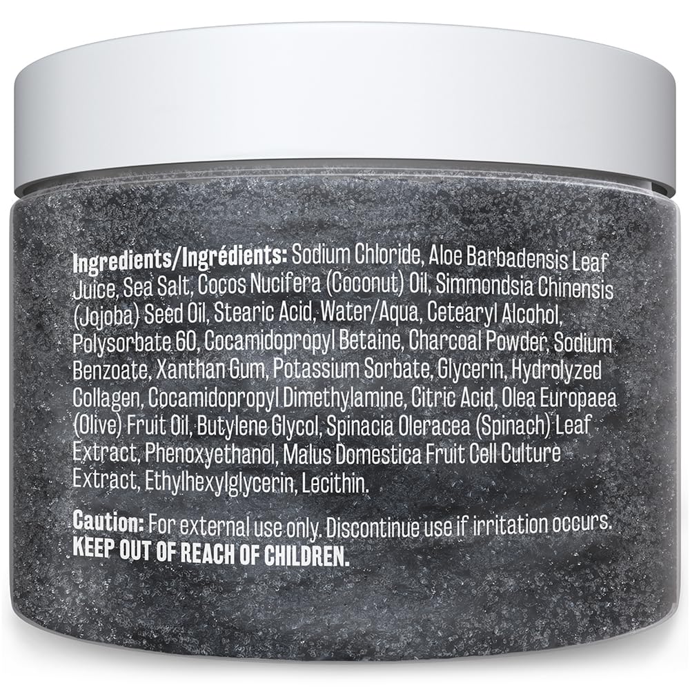 Foto 4 pulgar | Exfoliante Corporal Salt M3 Naturals Charcoal Con Colágeno Y Células Madre - Venta Internacional.