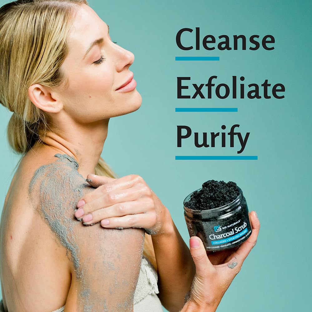 Foto 5 | Exfoliante Corporal Salt M3 Naturals Charcoal Con Colágeno Y Células Madre - Venta Internacional.