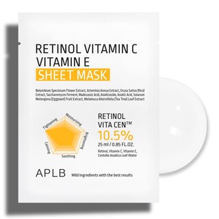 Foto 1 | Mascarilla Aplb Retinol Vita Cen™ 10 5% Con Vitamina C Y E 10 Unidades - Venta Internacional.