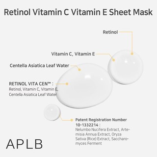 Foto 4 | Mascarilla Aplb Retinol Vita Cen™ 10 5% Con Vitamina C Y E 10 Unidades - Venta Internacional.