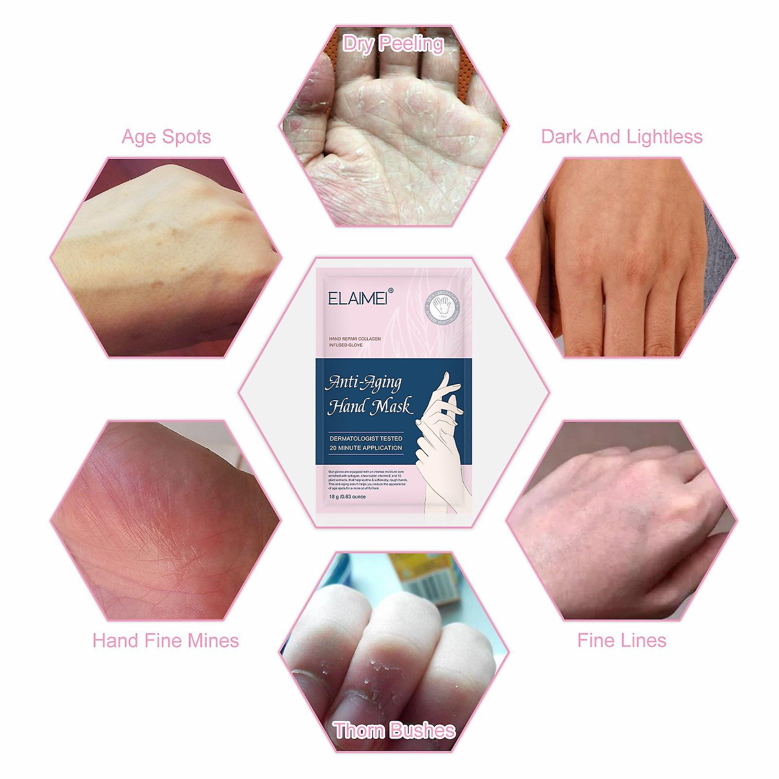Foto 5 pulgar | Mascarilla De Manos Exfoliante  Hidratante Y Blanca Con Proteína De Leche - Venta Internacional.