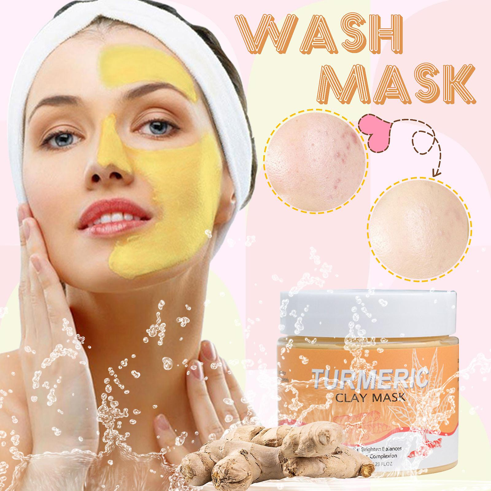 Foto 3 pulgar | Mascarilla Facial Huoguo  Lodo Nutritivo De Arcilla De Cúrcuma  120 Ml - Venta Internacional.