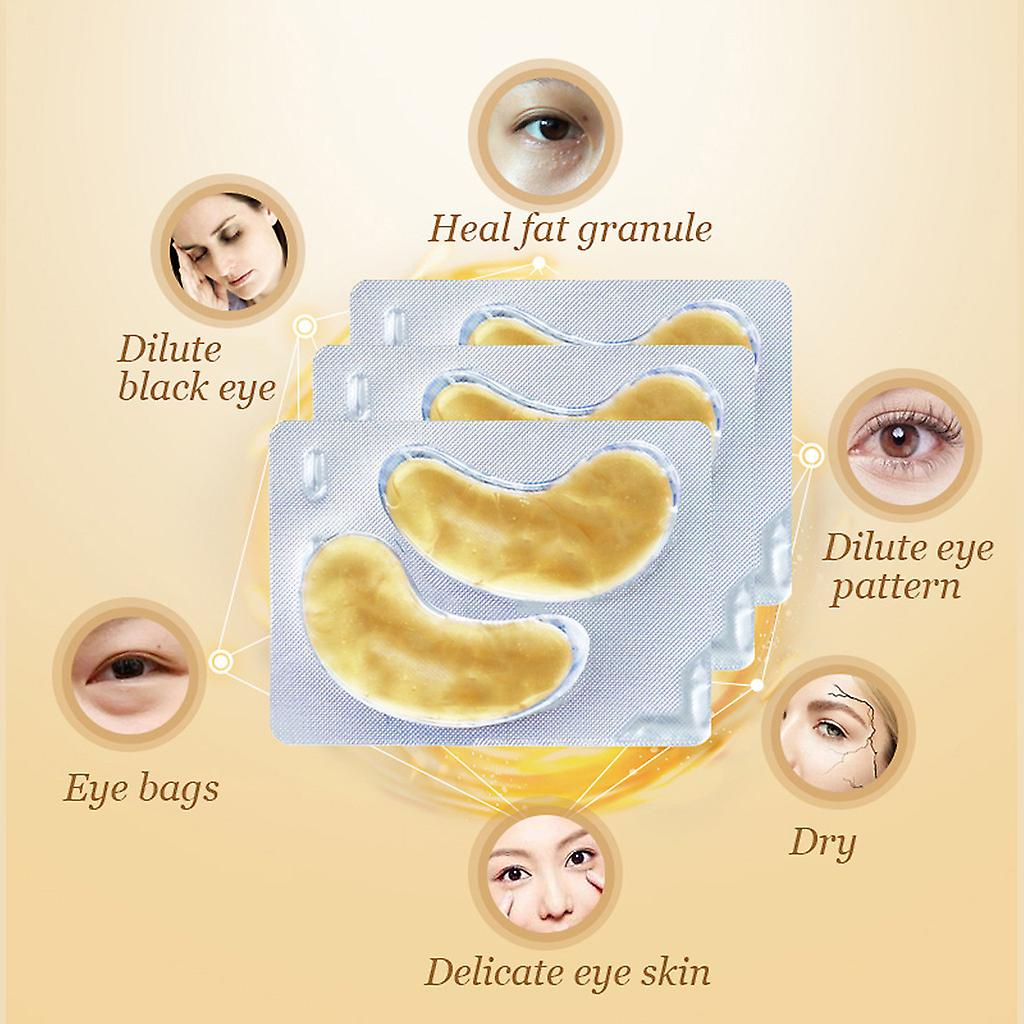 Foto 4 pulgar | Mascarilla De Ojos Huoguo Crystal Gold Colágeno Antiojeras 9 G - Venta Internacional.