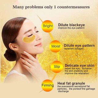 Foto 5 | Mascarilla De Ojos Huoguo Crystal Gold Colágeno Antiojeras 9 G - Venta Internacional.
